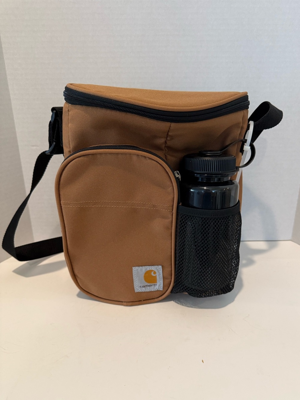 Carhartt Gear C10288 Insulated 10 Can Vertical Cooler + 20oz Water Bottle NWT!